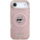 Чехол Karl Lagerfeld IML Choupette Head MagSafe для iPhone 17 Air, Розовый