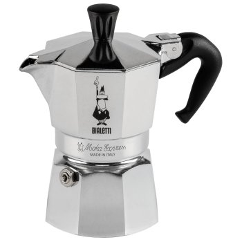 Bialetti Moka Express 2TZ Moka Pot, Silver