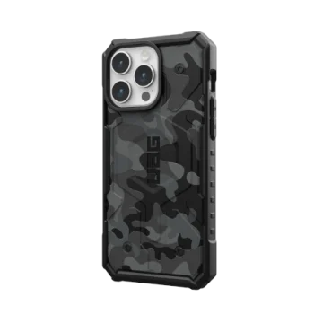 Apple iPhone 15 Pro Max 6.7'' UAG Pathfinder MagSafe Case Cover, Black Camouflage