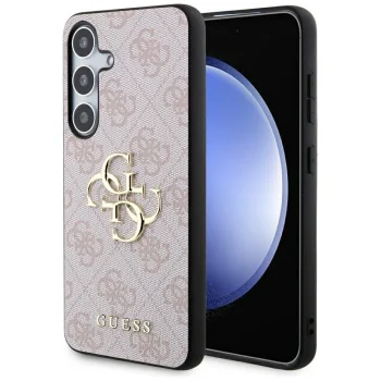 Guess 4G Big Metal Logo Case for Samsung Galaxy S24 Pink