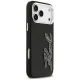 Чехол Karl Lagerfeld FW Grained Signature Logo для iPhone 17 Pro Max, Черный