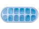 Easy Release Ice Cube Tray with Lid and Silicone Bottom, 12 Cubes