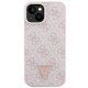 Guess Crossbody 4G Metal Logo Case for iPhone 15 Plus, Pink