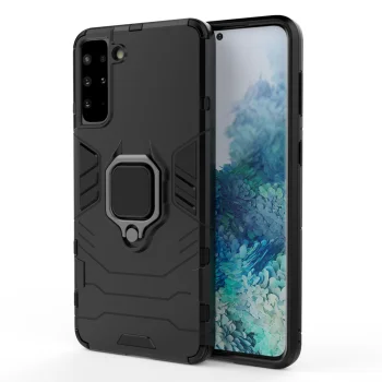Vāciņš Samsung Galaxy S22+ (S22 Plus) ar gredzenu, Ring Armor, melns