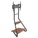 Maclean MC-455 brīvi stāvošs TV statīvs 37-75\'\' ar plauktiem, līdz 40kg, melns