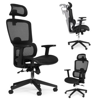 Эргономичное офисное кресло ModernHome поворотное с регулировкой...