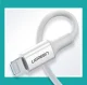 Ugreen US171 USB-C uz Lightning kabelis, 20W, 1m, Balts