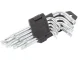 Imbus atslēgu un Torx komplekts 1.5-10mm, 9 gab., sudraba