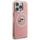Karl Lagerfeld IML Glitter Karl & Choupette MagSafe vāciņš iPhone 16 Pro Max, Rozā