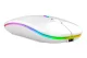 Беспроводная оптическая мышь с RGB подсветкой, белая