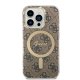 Apple iPhone 14 Pro 6.1\" Guess 4G Print MagSafe Case Cover (GUBPP14LH4EACSW) + Charger, Brown | Чехол Кейс...