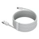 Baseus 2x set USB Typ C Cable Fast Charging PD and QC 40W 5A 1,5m, White | Lādētājvads Datu Pārraides Kabelis...