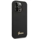 Guess Silicone Vintage Gold Logo vāciņš iPhone 14 Pro Black