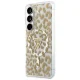 Чехол Guess IML Leopard Triangle MagSafe для Samsung Galaxy S26, коричневый