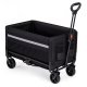 MultiGarden 120L Folding Garden and Camping Cart with Cover, Black