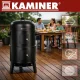 Угольный гриль 3-в-1 Kaminer с коптильней и крышкой, 80x48x42 см, черный