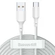 Baseus 2x set USB Typ C Cable Fast Charging PD and QC 40W 5A 1,5m, White | Провод для Зарядки...