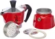 Bialetti Moka Express 1TZ espresso kafijas kanna, Sarkana