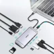 USB-C хаб Choetech HUB-M15 9-в-1 (HDMI, VGA, RJ45, SD/TF), Серый