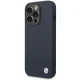 Apple iPhone 14 Pro 6.1\'\' BMW Silicone Metal Logo MagSafe Case Cover (BMHMP14LSILNA), Navy | Чехол Кейс...