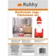 Новогодний набор ковриков для ванной Ruhhy 3 шт., красный