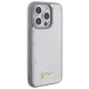 Guess iPhone 15 Pro Max vāciņš Sequin Script Metal, sudraba
