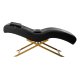 Eyelash Extension Bed Sillon Alba, Black with Gold Base