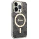 Guess iPhone 15 Pro vāciņš IML 4G Gold Stripe, melns