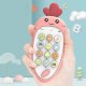 Izglītojošs bērnu viedtālruņa tālrunis burkāna formā, sarkans | Educational kids phone