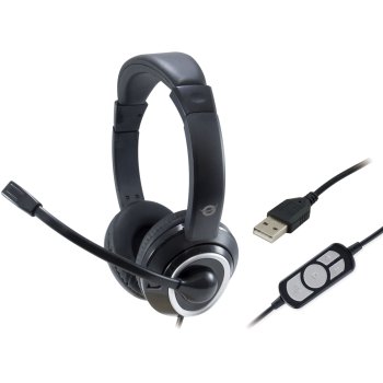 USB-гарнитура Conceptronic POLONA01B, черная