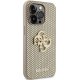 Guess Perforēts 4G Glitter korpuss iPhone 15 Pro - zelta krāsā | Perforated case for gold