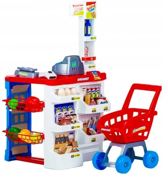Multistore HC238741 bērnu lielveikals ar kases aparātu, svariem un skeneri