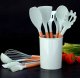 Kitchen Accessories, Set of 12 Pieces, Silicone Utensils, Mint Colour
