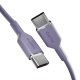 Puro ICON USB-C uz USB-C kabelis, 1,5 m, violeta