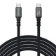 Wozinsky WPS-UY41S USB-C uz USB-C USB4 kabelis 240W 40Gb/s 1m, melns