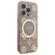 Guess GUHMP16XH4PYEEP iPhone 16 Pro Max 6.9" rozā/rozā cietais futrālis IML Peony On 4G Background MagSafe |...