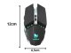 Игровая беспроводная мышь с RGB подсветкой USB, черная