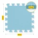 4FIZJO Kids EVA Foam Puzzle Play Mat 90 x 90 cm, Light Blue
