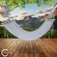 Dārza Mājas Vienvietīgs Šūpuļtīkls ar Koka Stieni un Stiprinājumu Komplektu, 200x100 cm | Garden Hammock with...