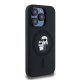 Karl Lagerfeld iPhone 15 Pro Case Silicone Karl & Choupette MagSafe, Black