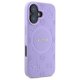 Чехол Guess Saffiano Peony Classic Logo MagSafe для iPhone 16 - Фиолетовый