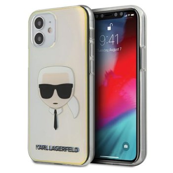 Karl Lagerfeld iPhone 12 mini Case Iridescent Karl's Head, Multicolor