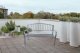 Garden Bench with Backrest Longwell Industrial Ltd G-823, Graphite