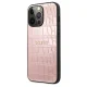 Vāciņš iPhone 13 Pro / 13 6.1\" Guess Croco Collection, rozā