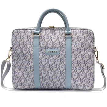 Guess klēpjdatora soma 16" GCube Stripes, zila