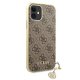 Apple iPhone 11 6.1\'\' Guess 4G Charms Collection Case Cover (GUHCN61GF4GBR), Brown