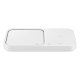 Samsung Wireless Charger Duo 15W with Adapter & Cable, White