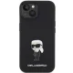 Чехол Karl Lagerfeld Silicone Ikonik Metal Pin для iPhone 15 Plus / 14 Plus, черный
