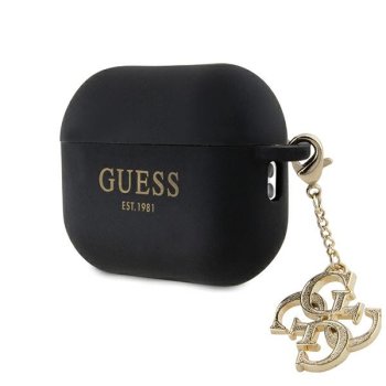 Guess AirPods Pro 2 чехол Silicone 4G Strassed Charm, черный