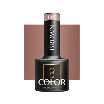 Ocho Nails Brown 805 hibrīda nagu laka, 5 g